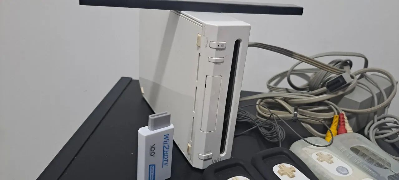 Nintendo wii branco desbloqueado - Foto 3
