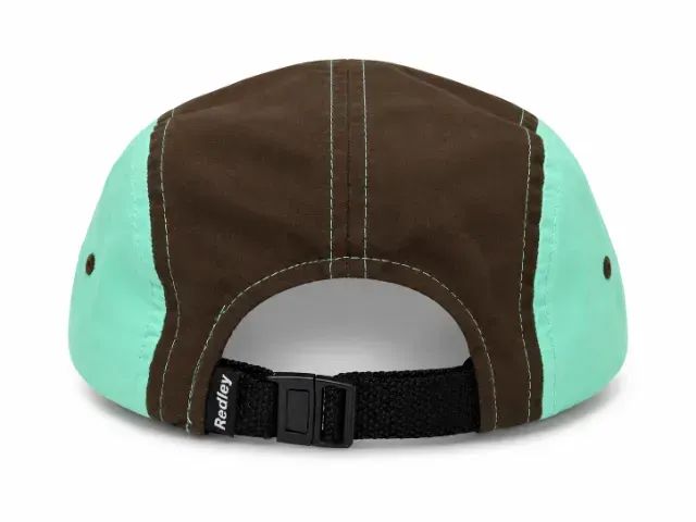 Boné Redley Five Panel Marrom E Verde Água - Foto 5