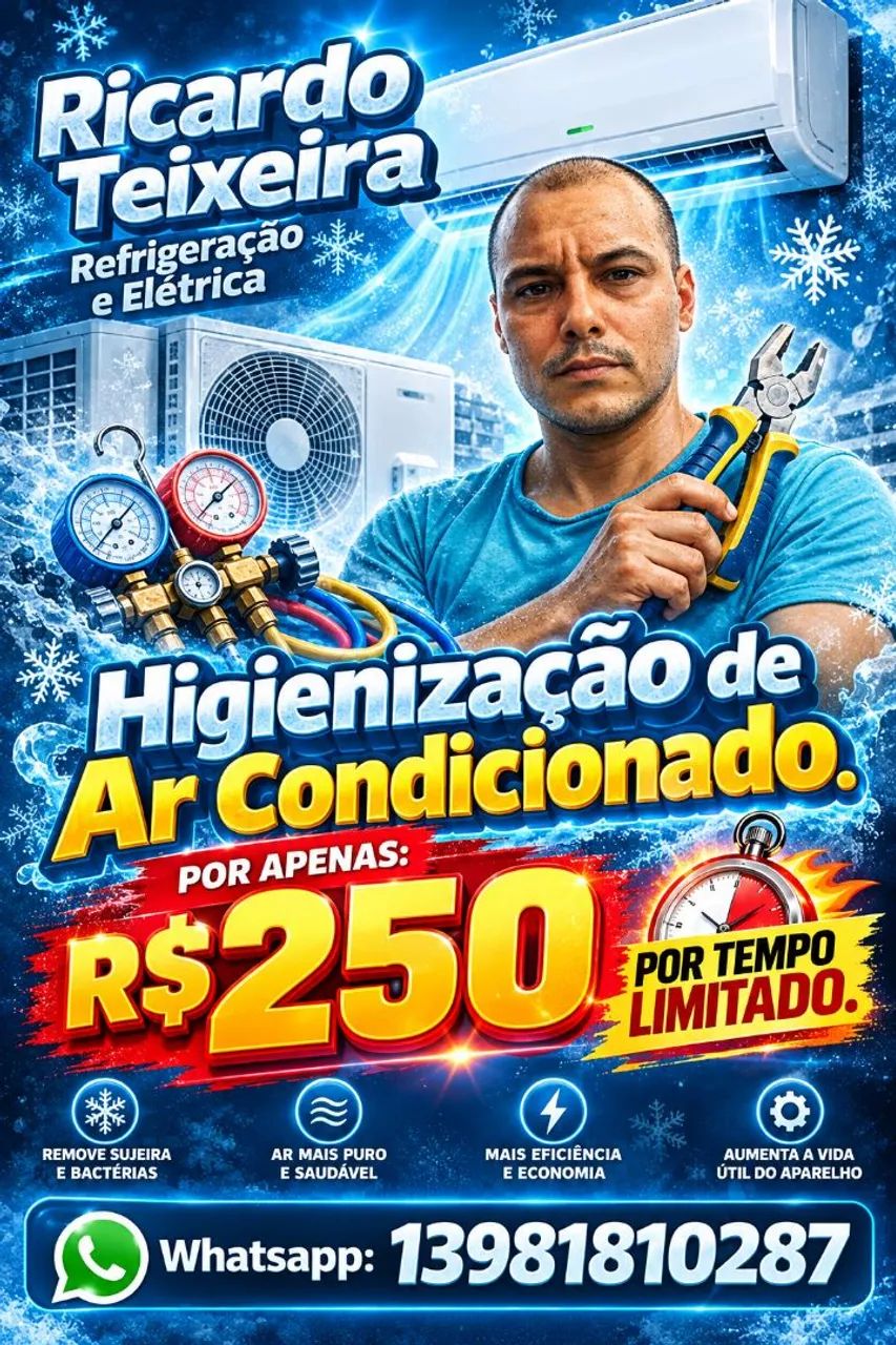 Limpeza de ar condicionado 