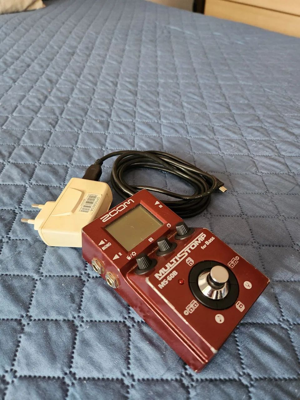 Pedal de efeito Zoom MS-60b V2.0 multi stomp para baixo