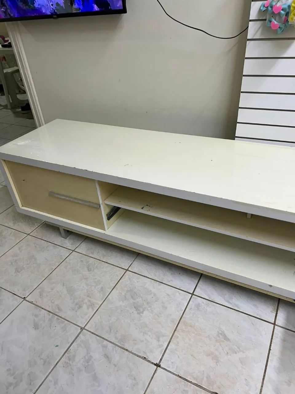 Vendo rack branco conservado  - Foto 5
