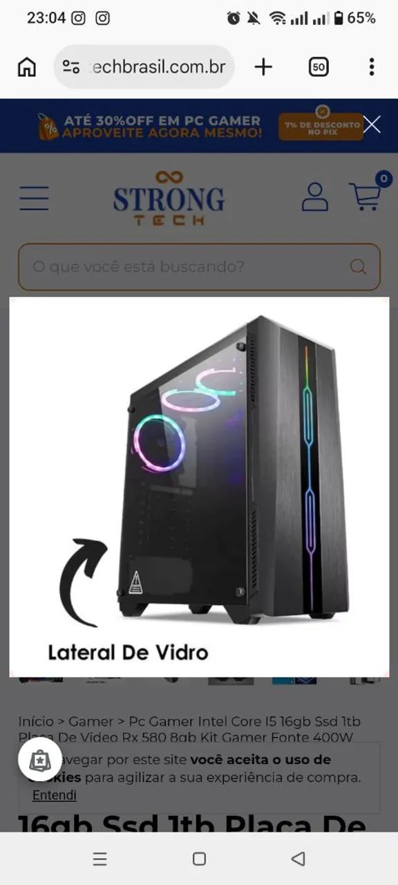 Computador gamer com placa de vídeo novo  - Foto 2
