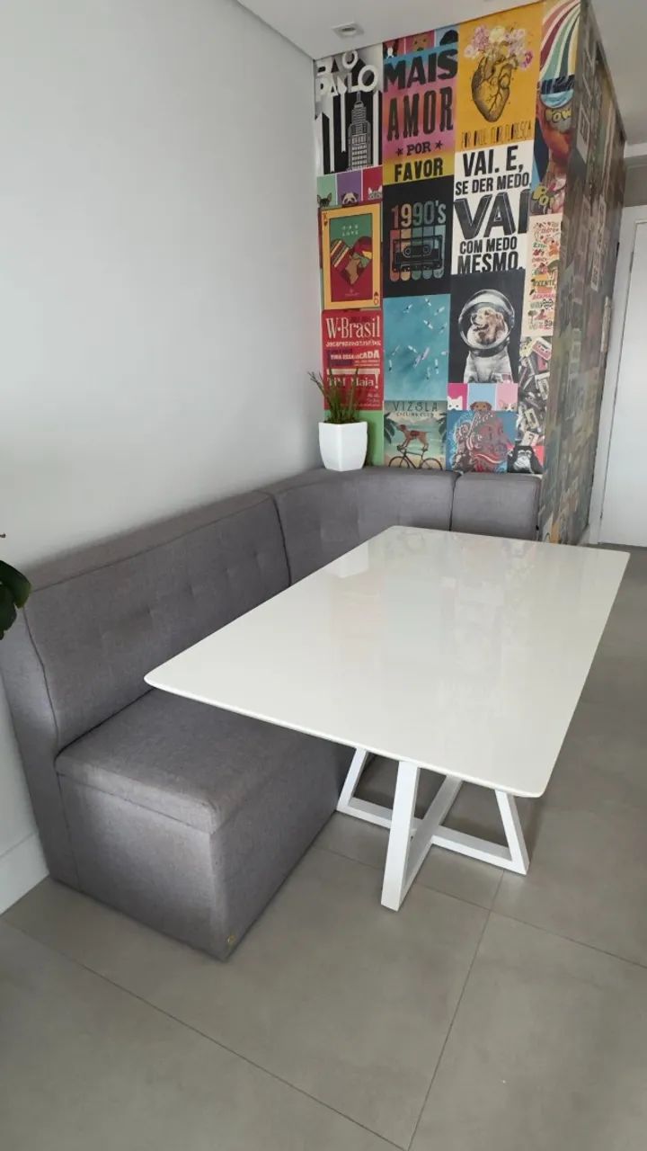 Mesa de Jantar - Laca Branca | Estado de Nova - Foto 3