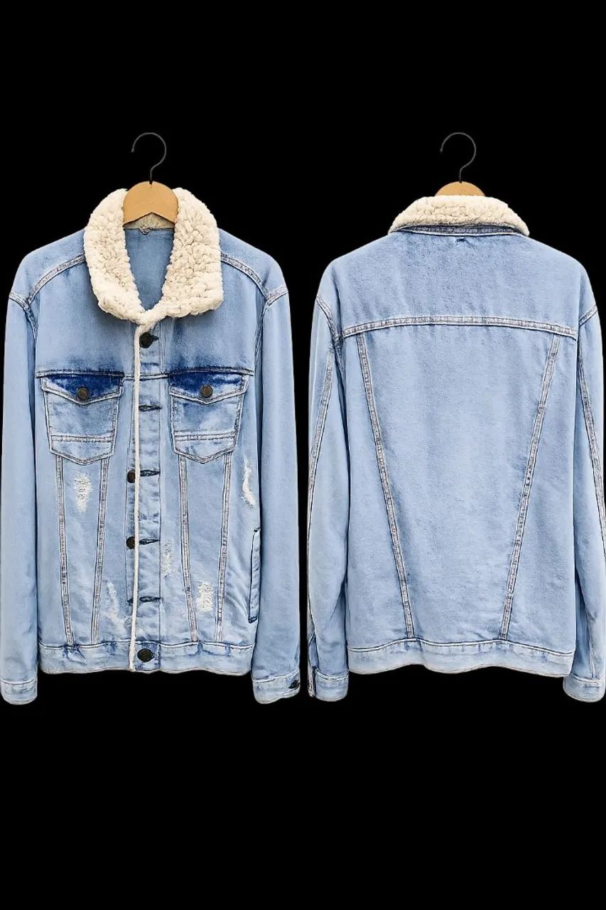 Jaqueta jeans masculina 