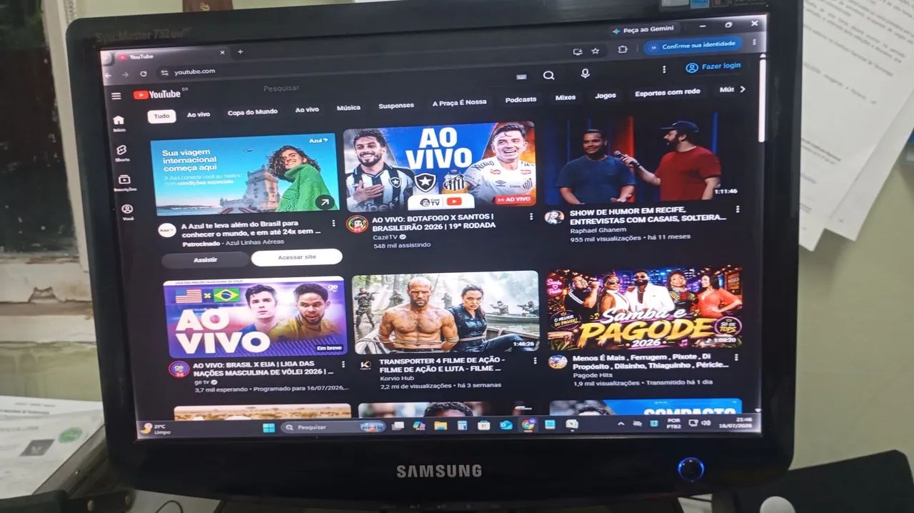 Monitor Samsung - Tela de 17" 732NW PLUS - Foto 4
