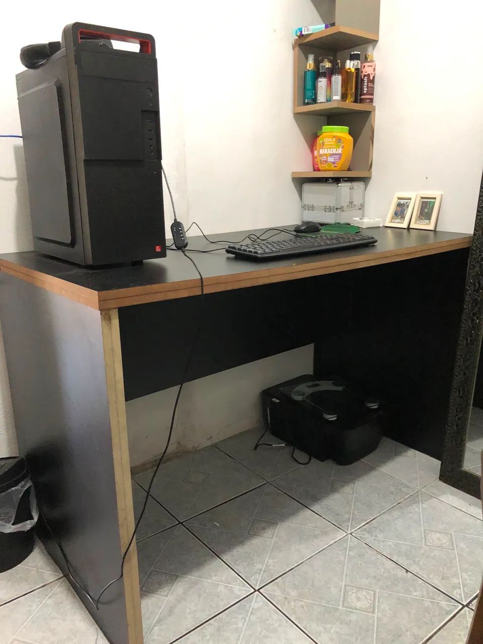 Mesa preta em 100% MDF  - Foto 2
