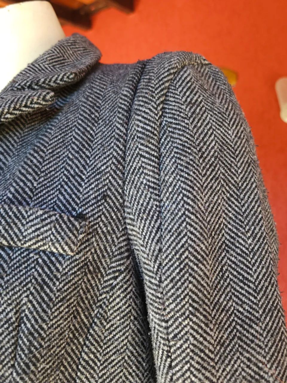 Blazer kelf espinha de peixe cinza M - Foto 3