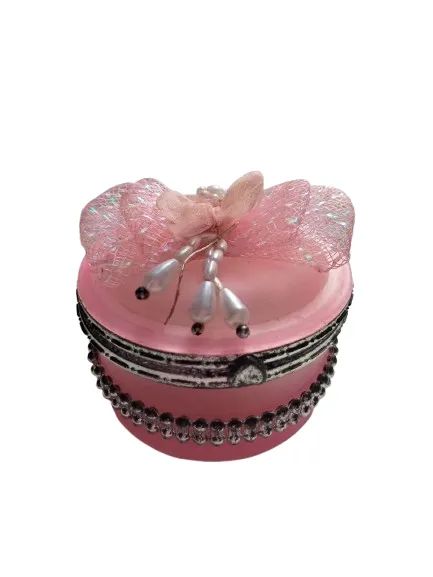Porta Joias Feminino com Espelho e Laço - Ótimo Estado - Foto 2