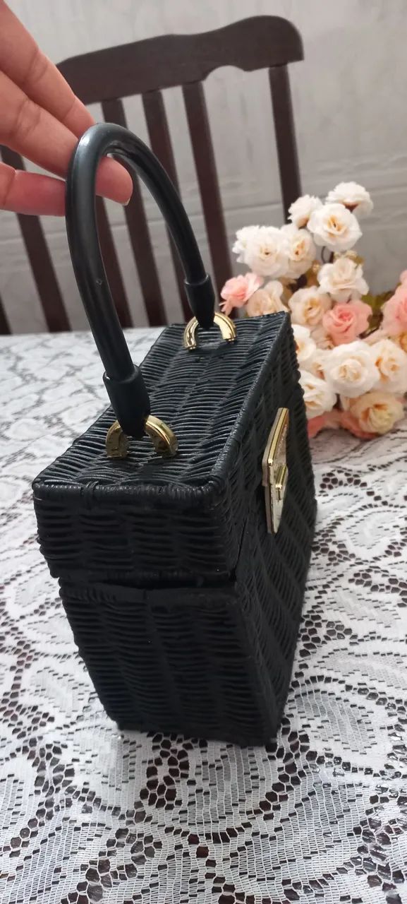 Bolsa de mão petite Jolie original preta - Foto 3