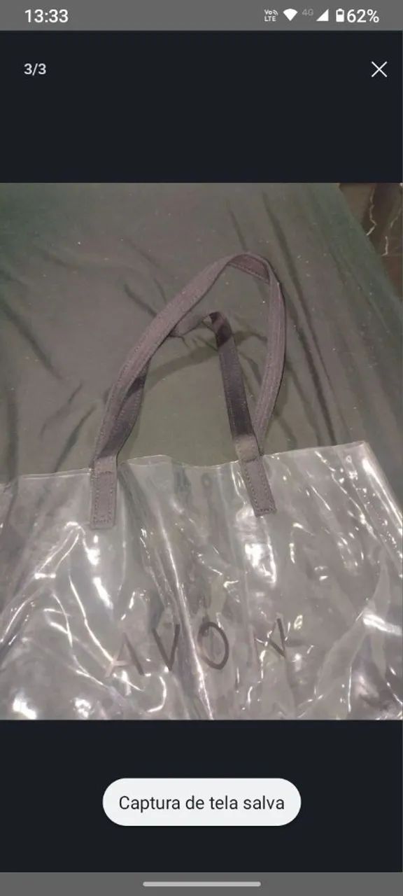 Bolsa de praia transparente da Avon 