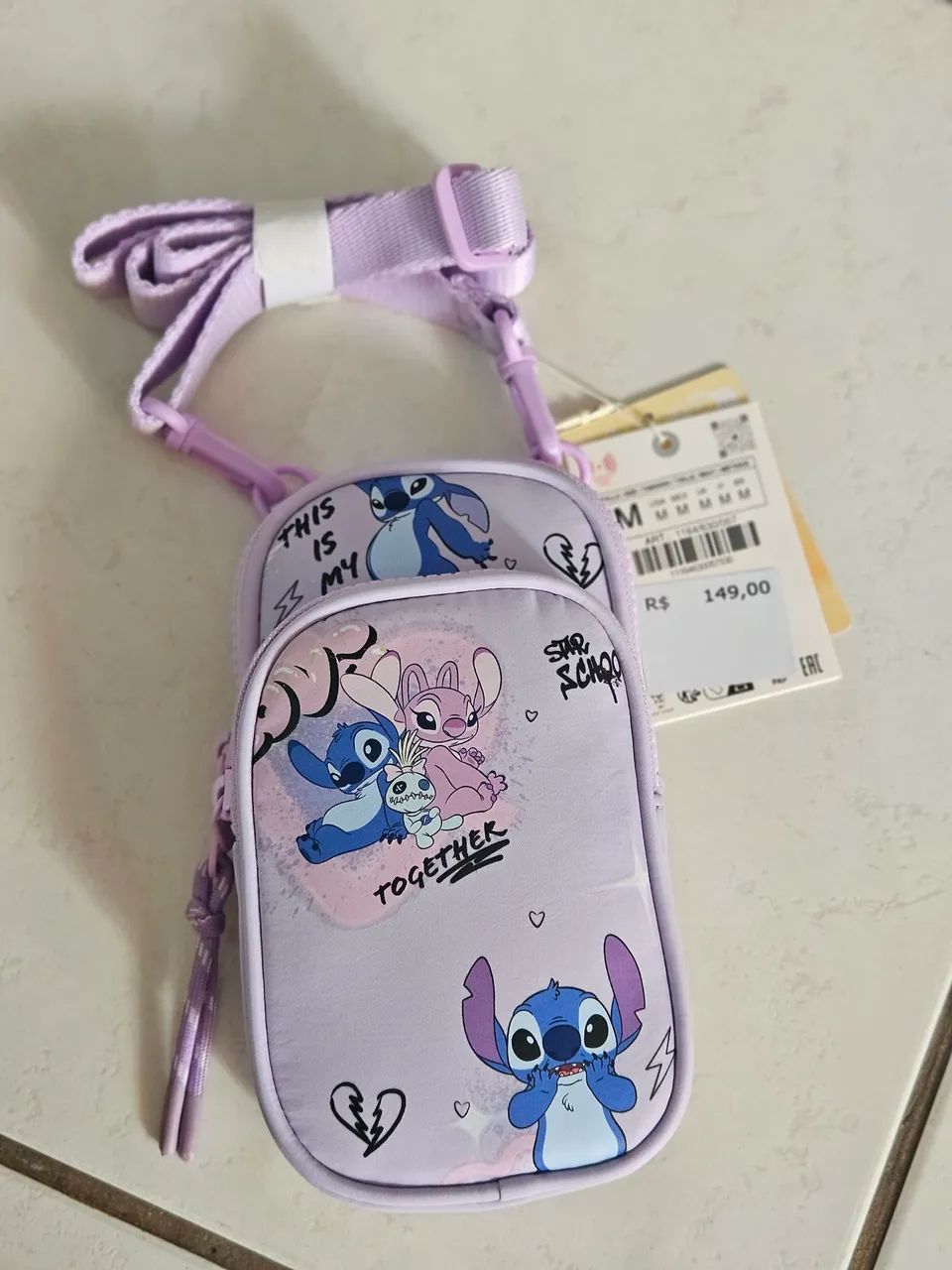 Porta celular Stitch Zara
