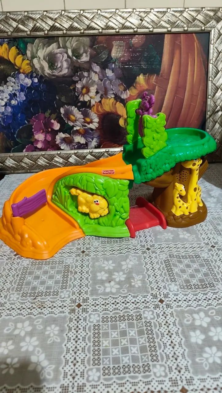 Brinquedo Fisher-Price Safari com Escorregador - Ótimo Estado - Foto 3