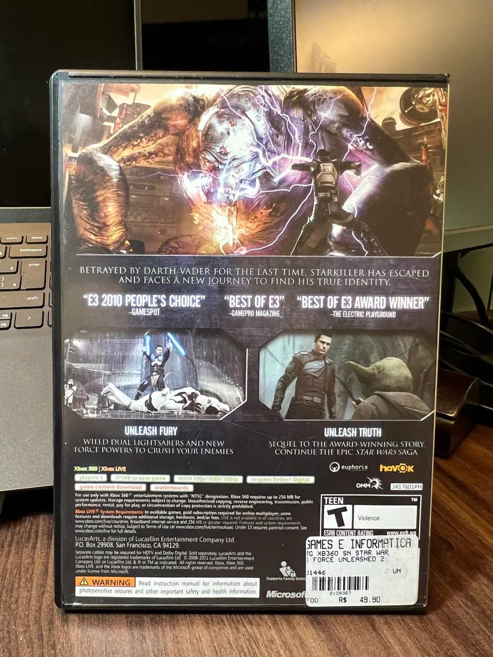 Star Wars II: The Force Unleashed - Xbox 360 - Foto 2