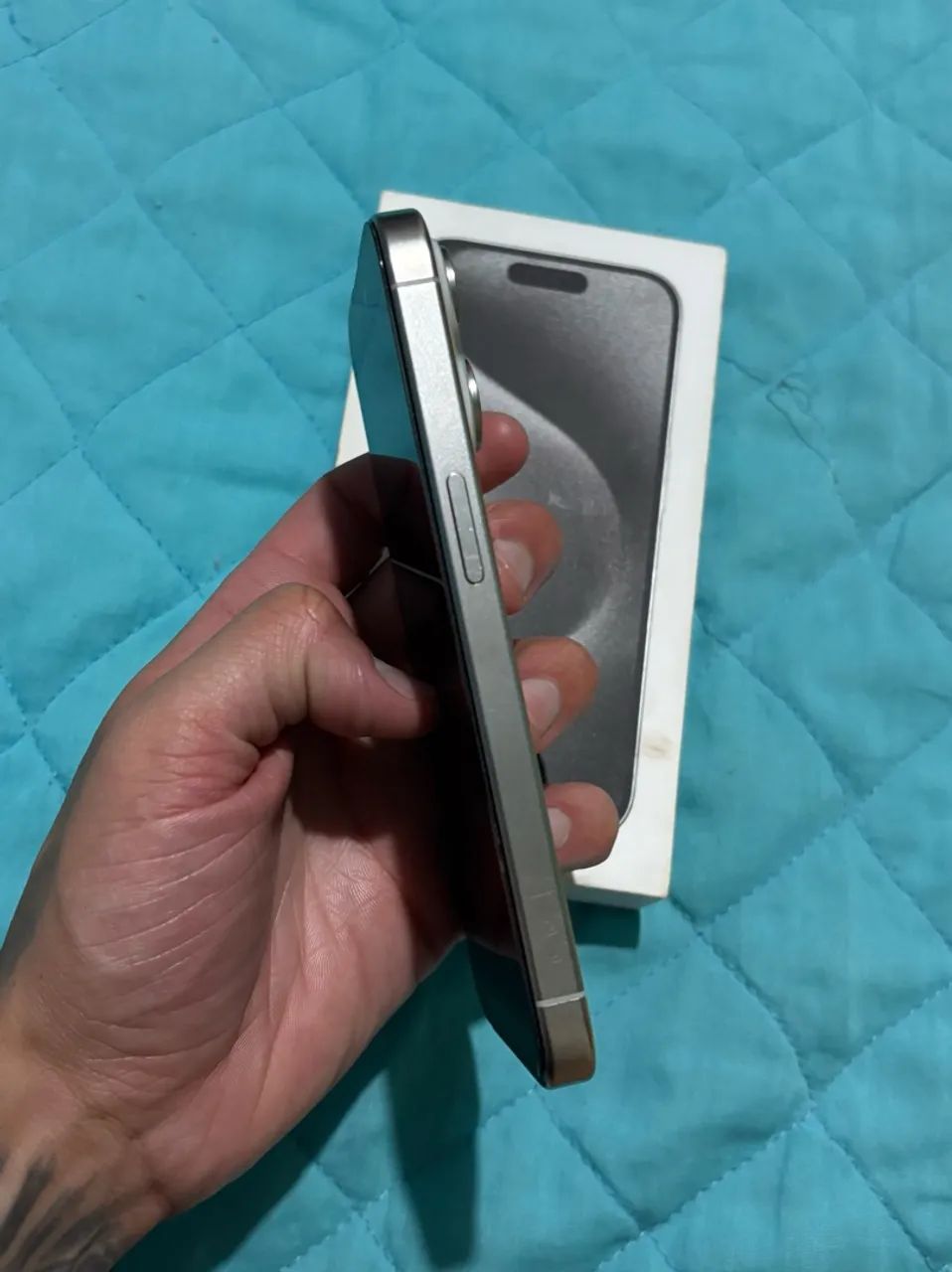 IPHONE 15 PRO 128GB BRANCO TITÂNIO - Foto 5