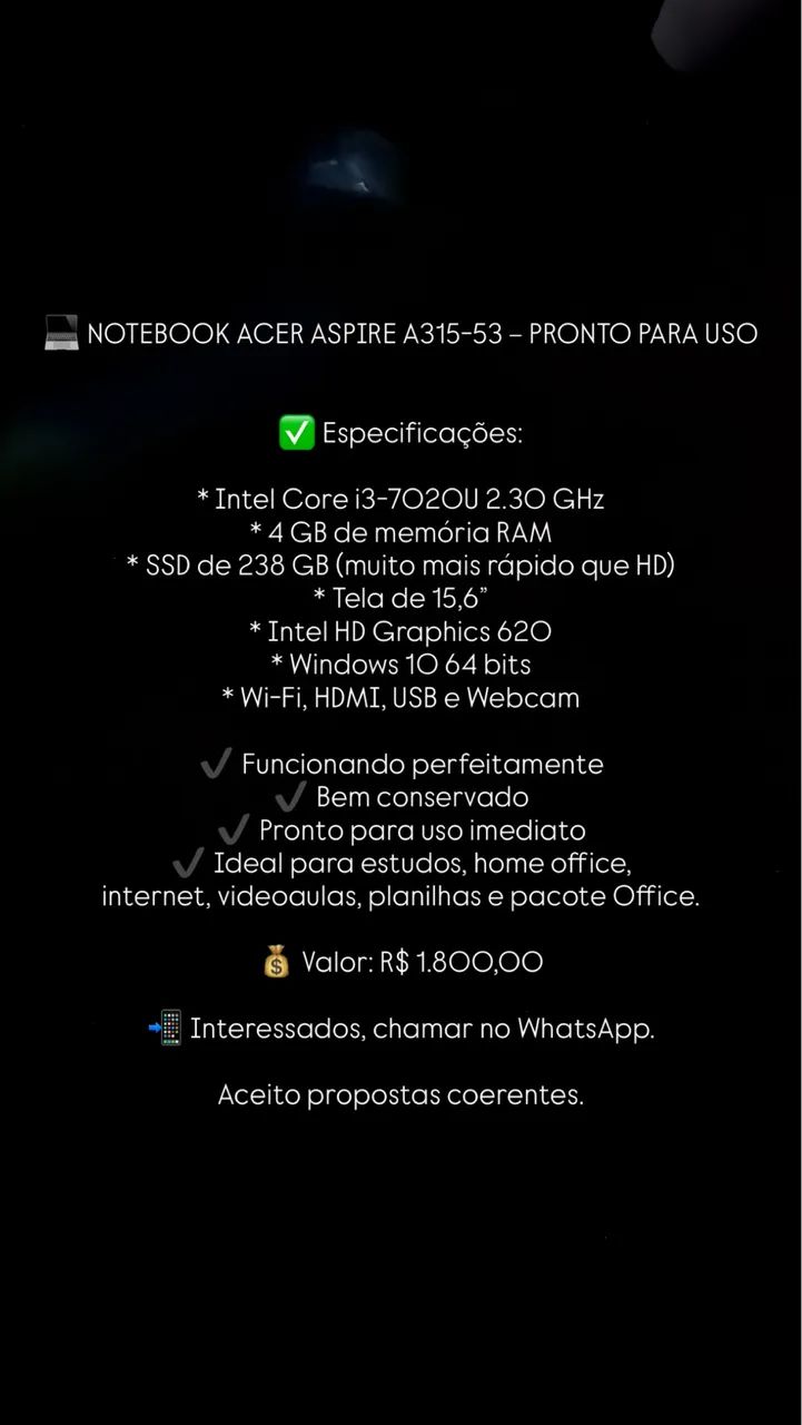 Notebook acer