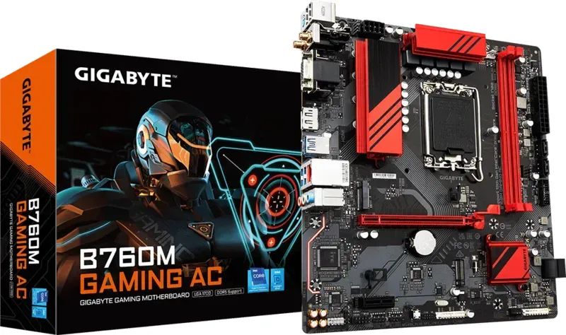 Placa Mãe Gigabyte B760M GAMING AC DDR5 WiFi