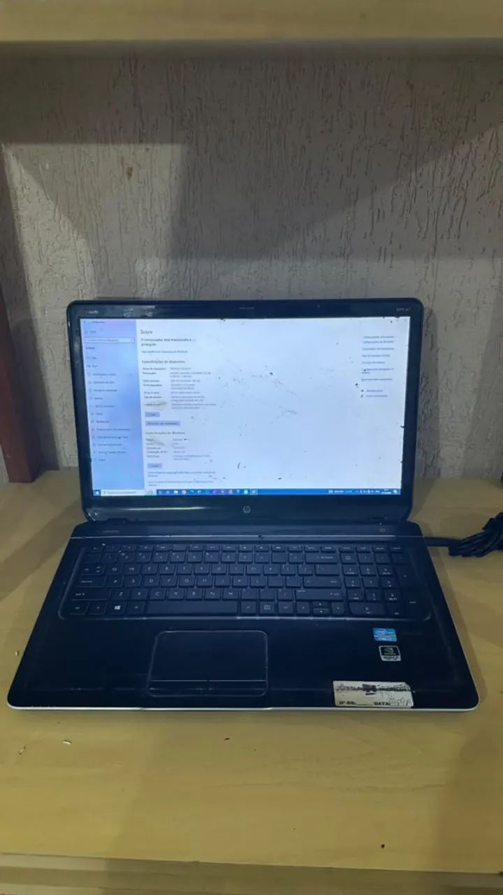 Notebook HP Core i7 3ª Geração, 8GB RAM - Funcionando