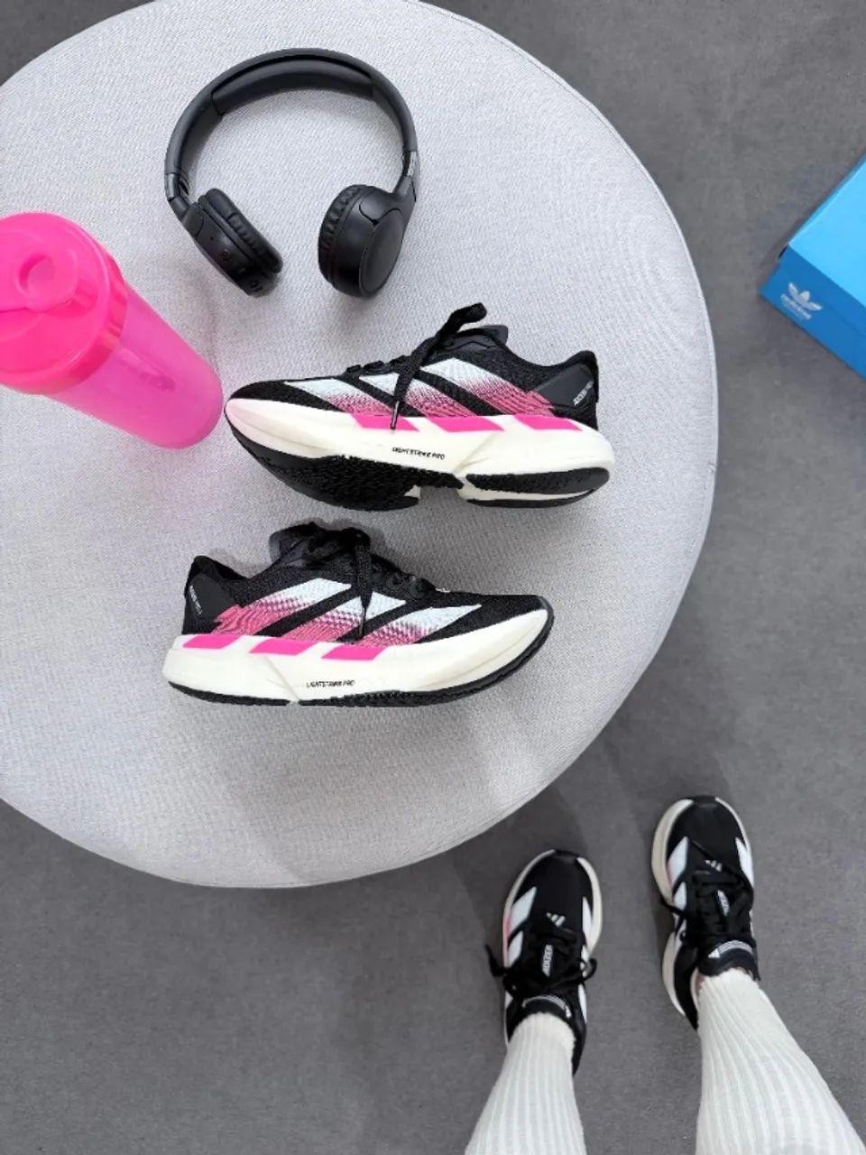 Adidas Adizero adios pro 4 Preto pink  - Foto 4