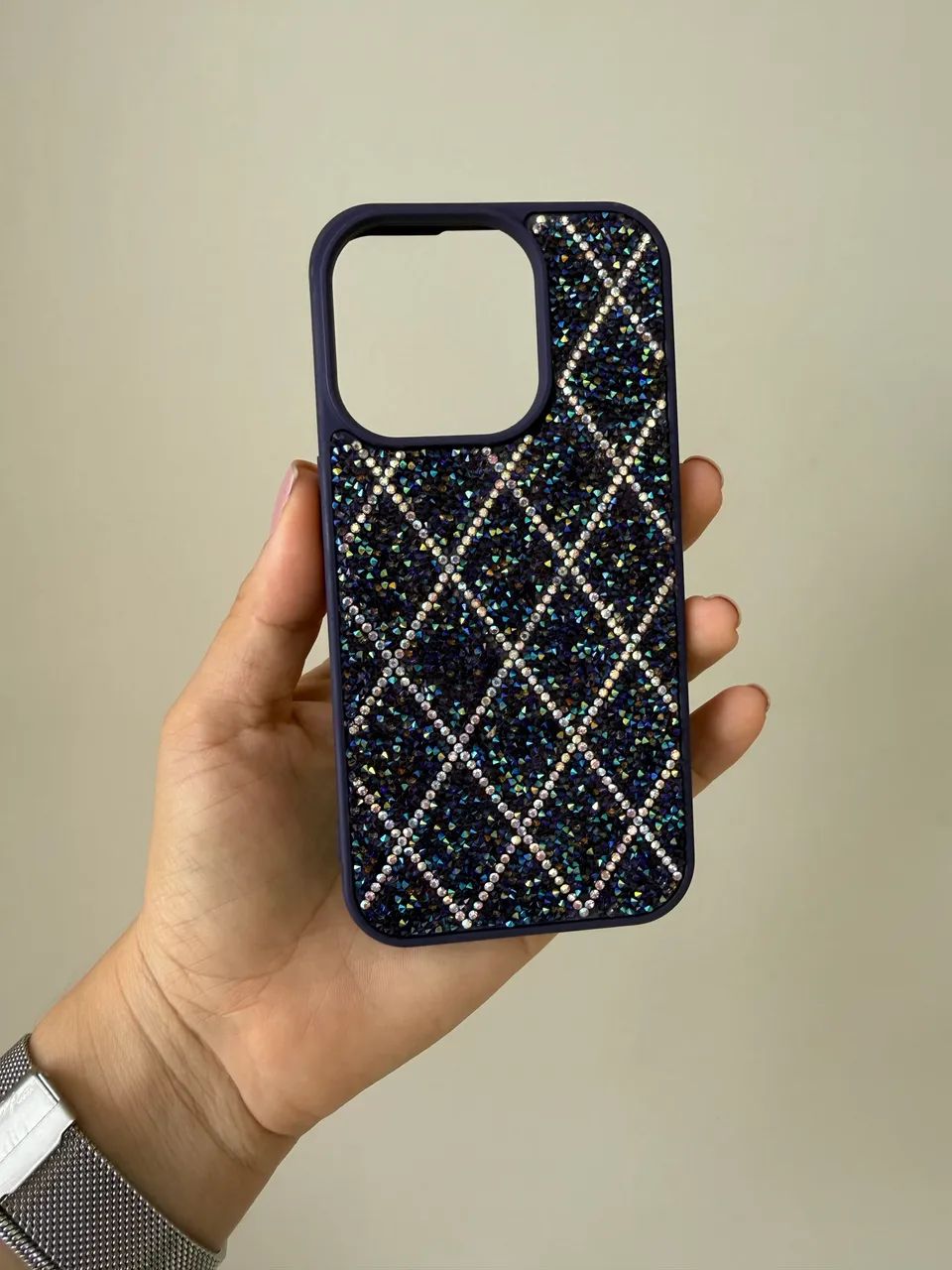 Capinha iPhone com Strass Brilhante Luxo (Nova / Sem Uso) - Foto 5