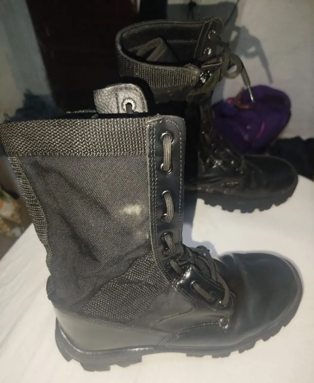 Coturno militar com zip  - Foto 2