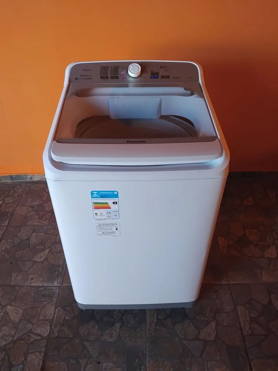 Máquina lavar Panasonic 14kg 110v semi nova, apenas 3 meses de uso (Entrego)