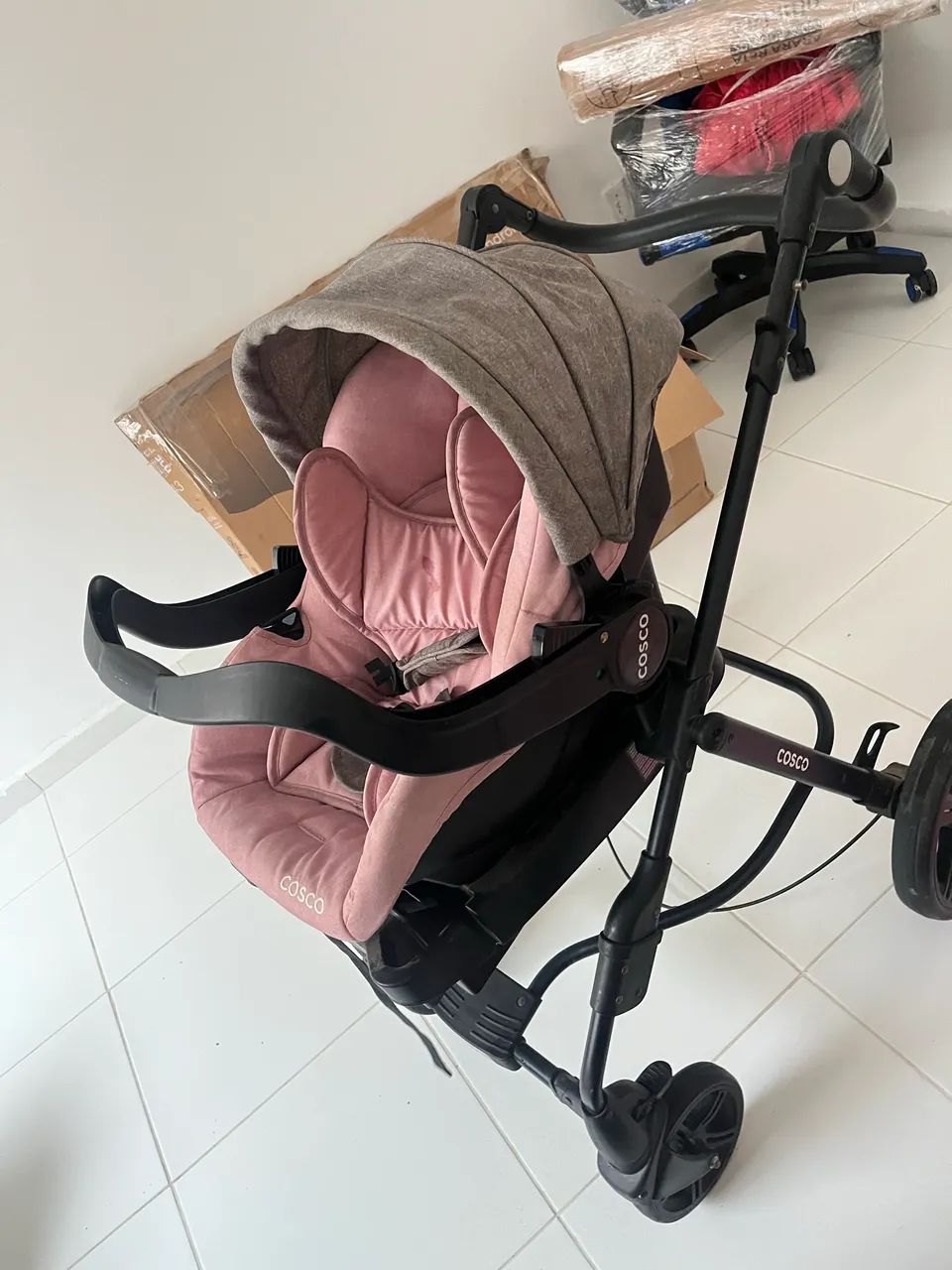 Carrinho+bebê conforto