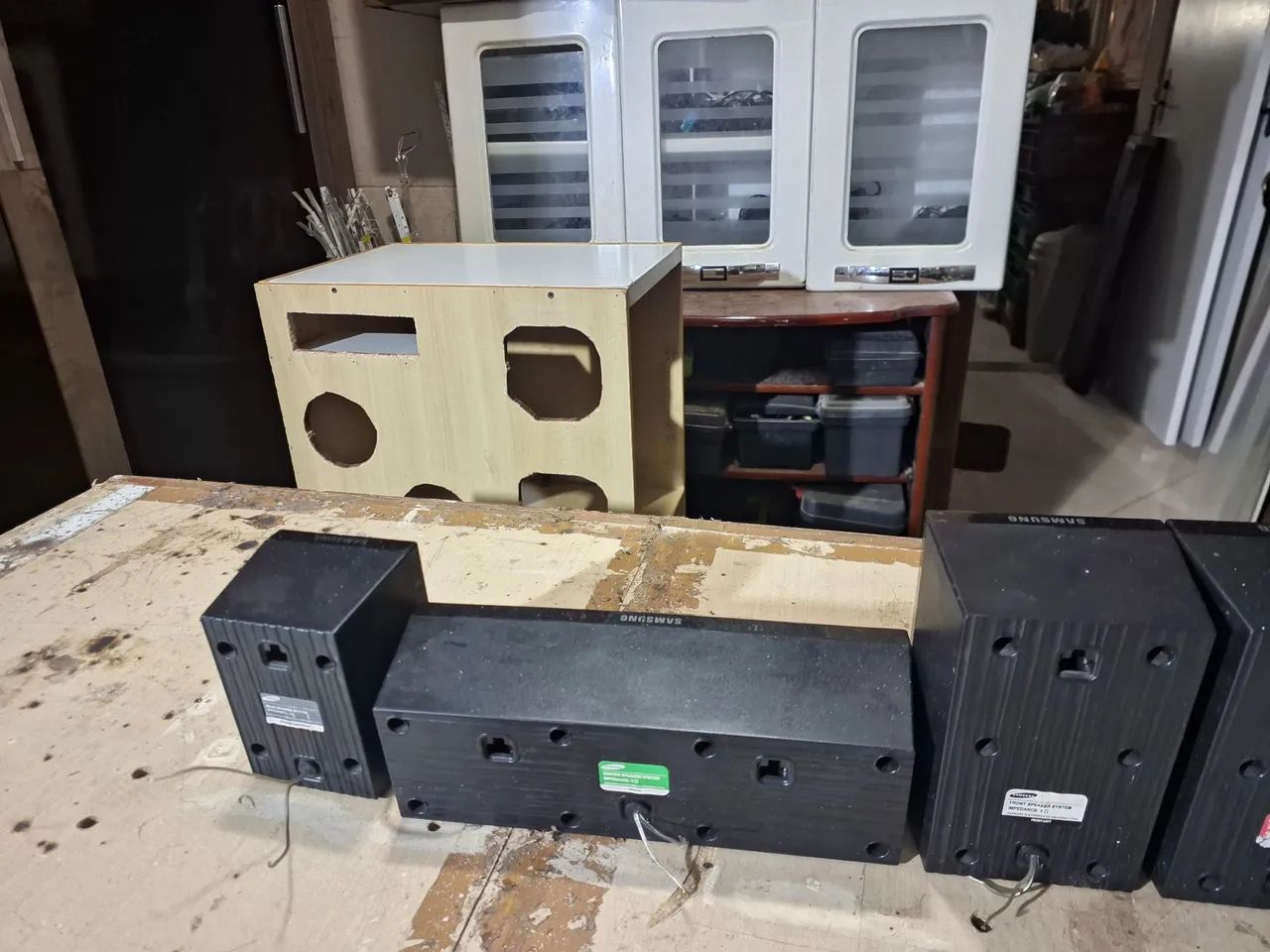 Trio de caixas  de som  funcionando. 4ohms  - Foto 2