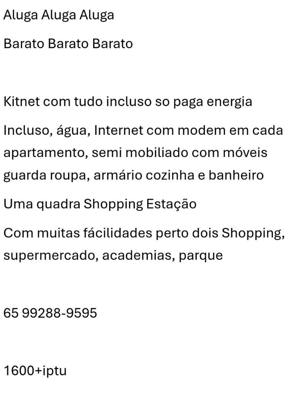 Kitnet Barato Aluga - Foto 2