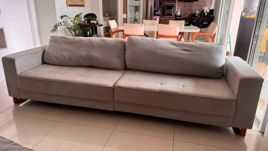 sofá 2,70m cinza claro  - Foto 2