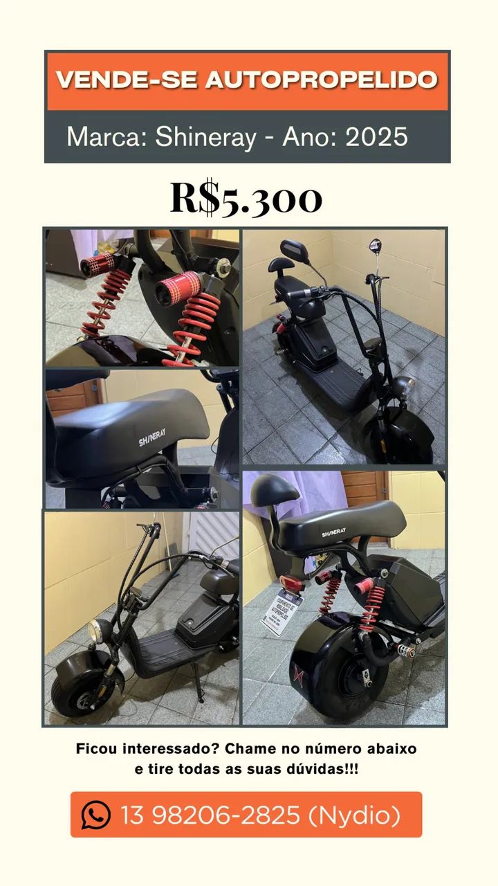Scooter elétrica PT2 X - Shineray 