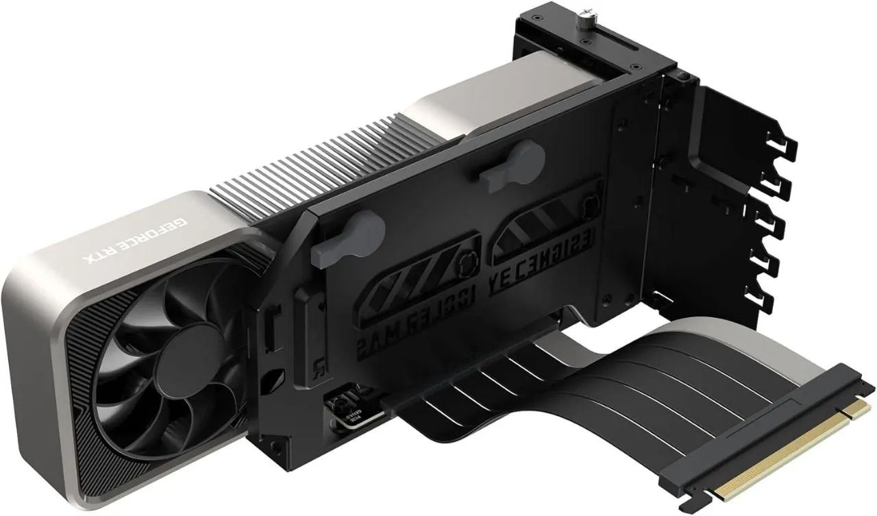 Kit Suporte Para Placa de Video Vertical Cooler Master V3 Cabo Riser Premium Gpu Mount - Foto 2