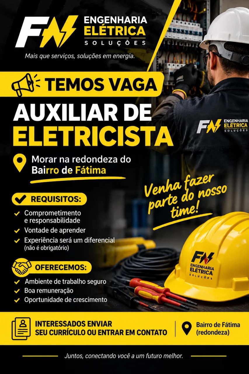 Vaga de Aux eletricista 
