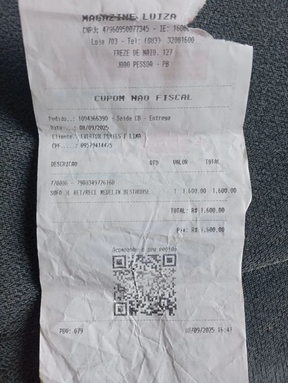 Sofá retrátil 3 lugares