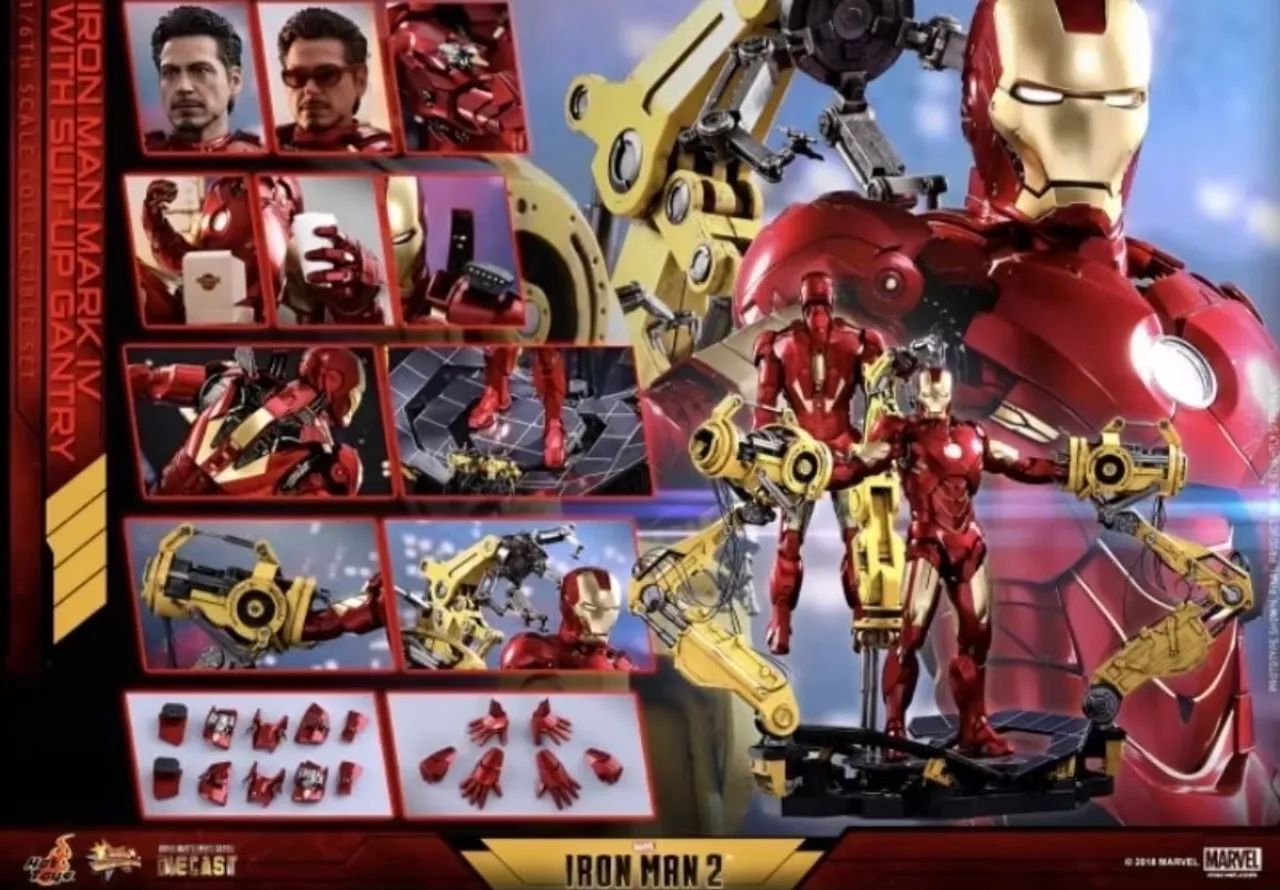 Hot toys Mark 4 with suit up gantry diecast - Hobbies e coleções