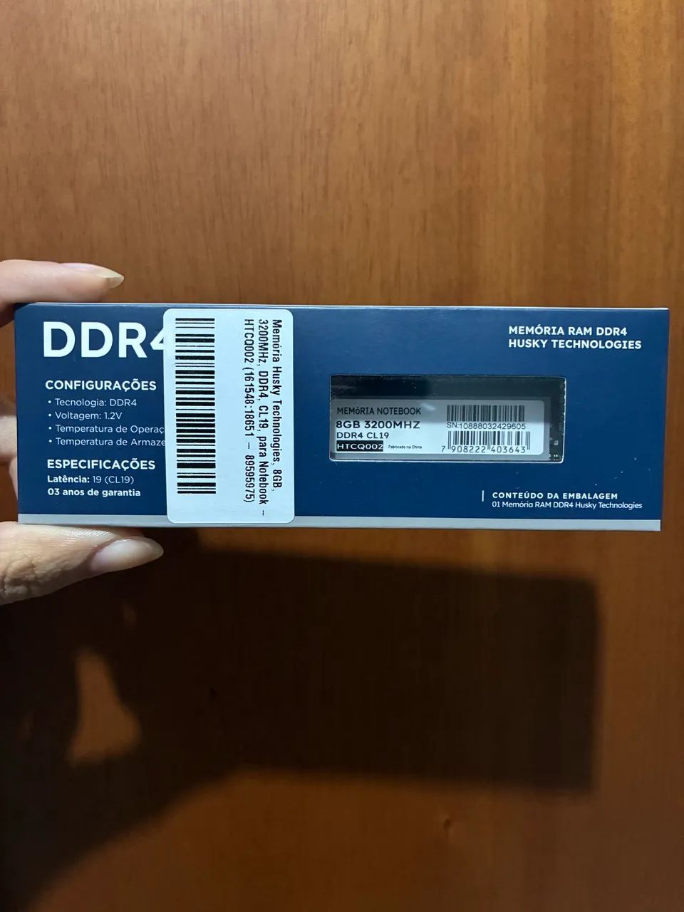 Memória RAM DDR4 8gb 3200MHz HUSKY TECHNOLOGIES - Foto 3