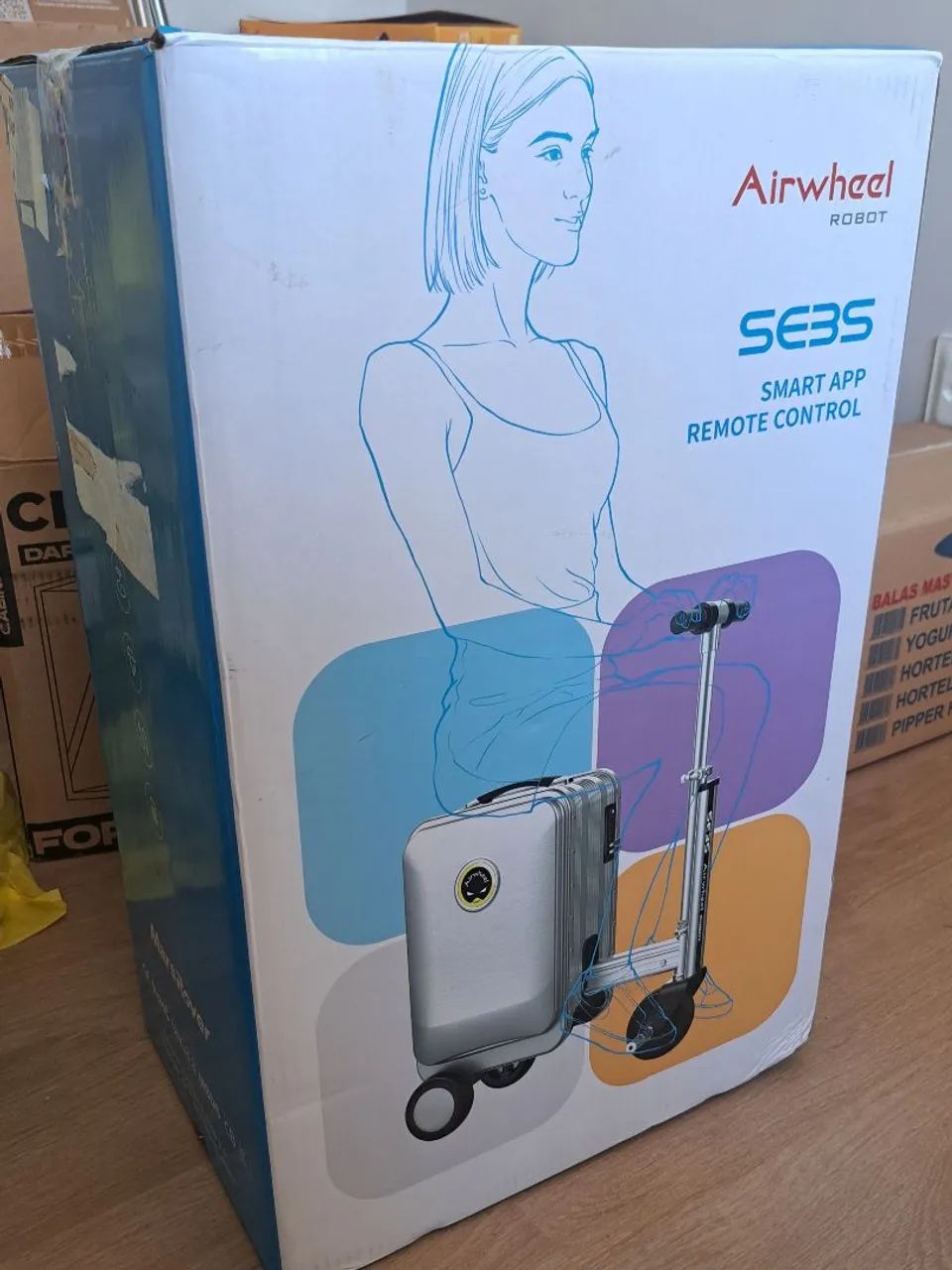Mala Motorizada Airwheel SE3S Robot - Nova na Caixa (Sem Uso) - Foto 3