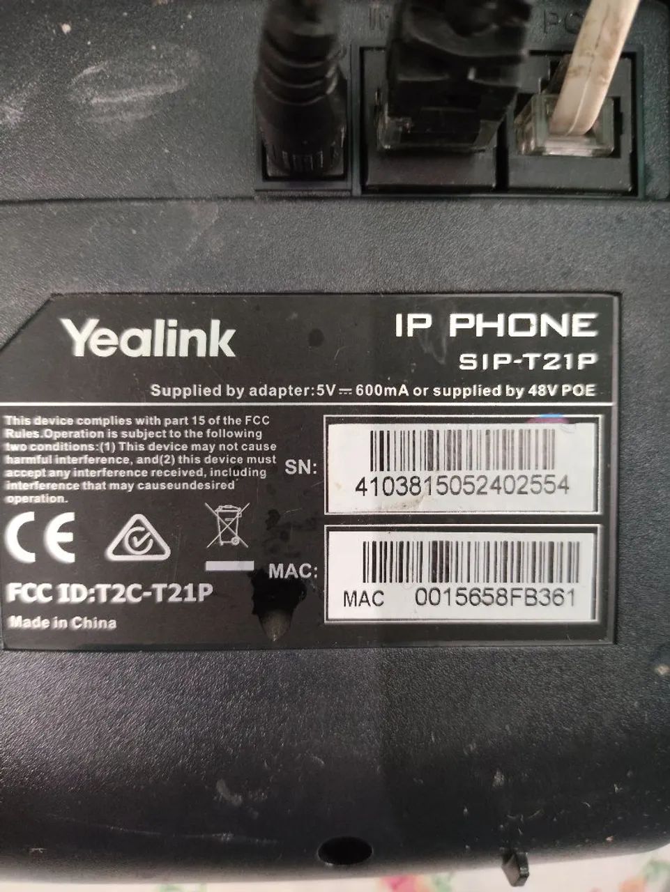 telefone IP Yealink SIP-T21P E2 - Foto 2