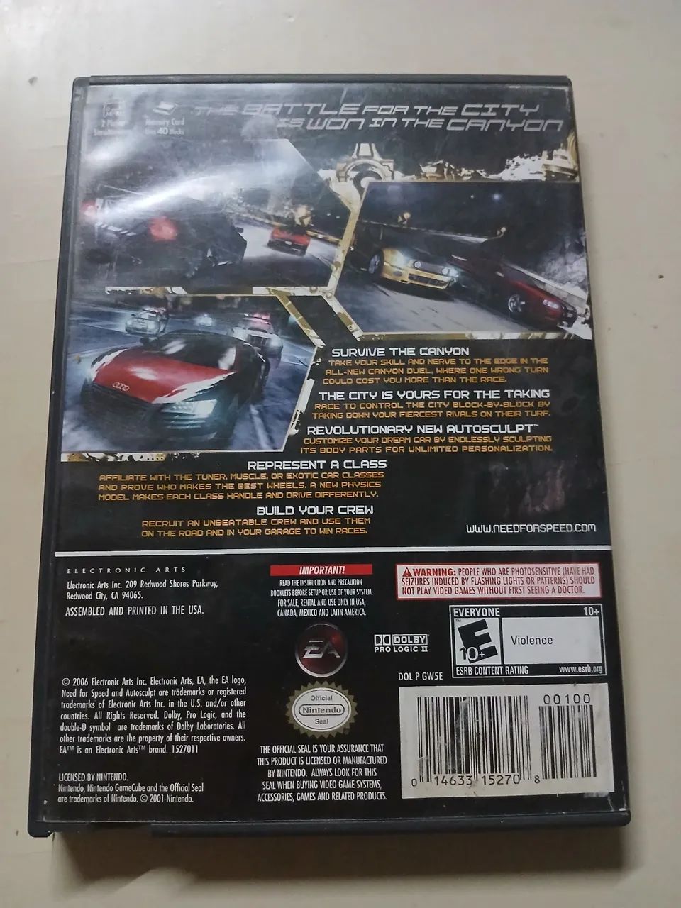 Need For Speed Carbon original GameCube - Foto 2