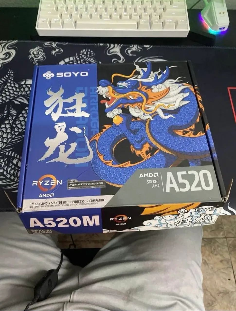 Placa mãe soyo A520m, Socket AM4 (defeito)