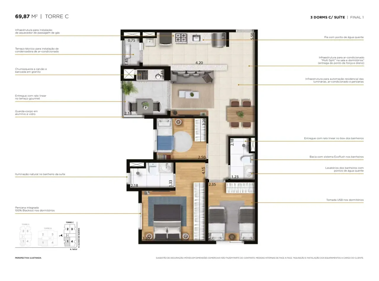 PLANTA 69m²