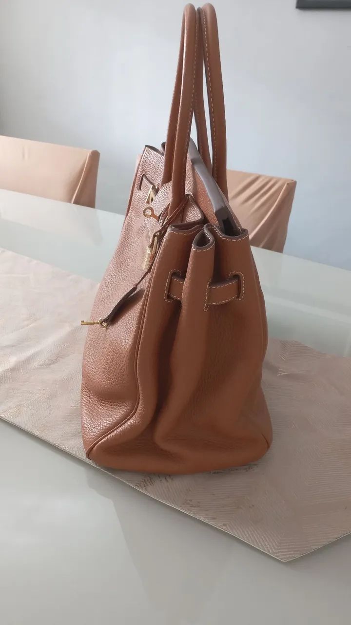 Bolsa Hermès Birkin Caramelo 35cm - Foto 2
