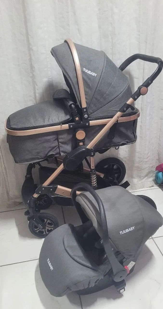 Carrinho de bebê 3 em 1 - Foto 3