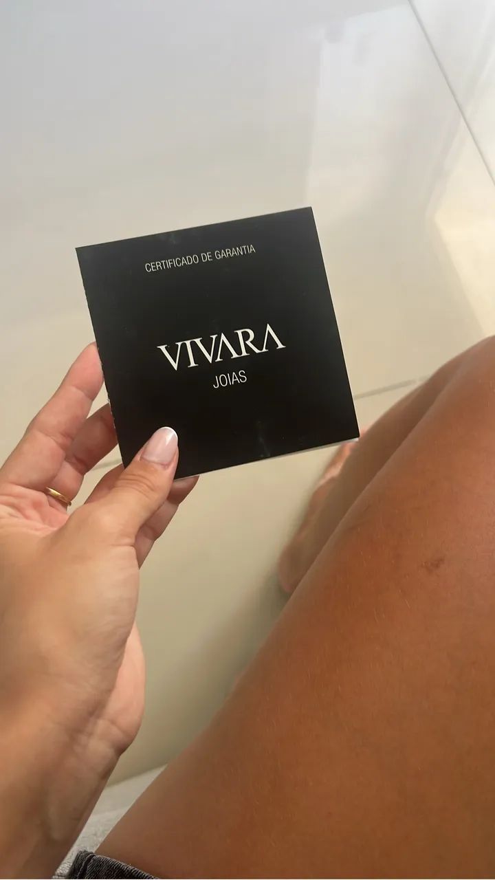 Anel vivara com safira e diamantes - Foto 3