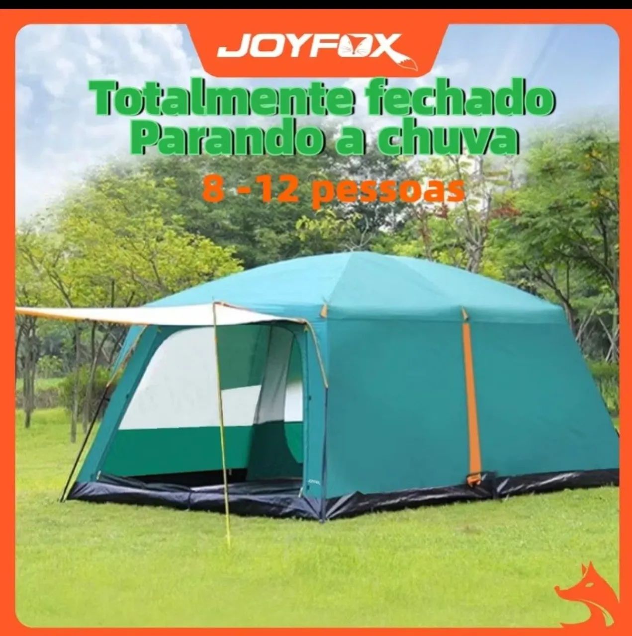 Barraca camping 12 lugares. Impermeável. 4000mm  - Foto 4