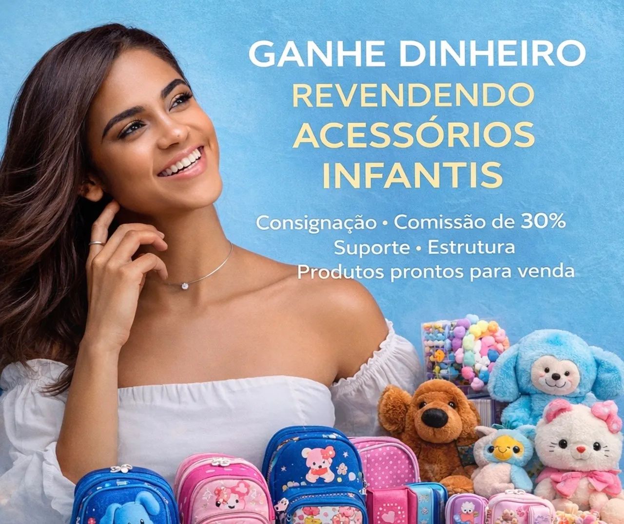 Ganhe dinheiro revendendo acessórios infantis