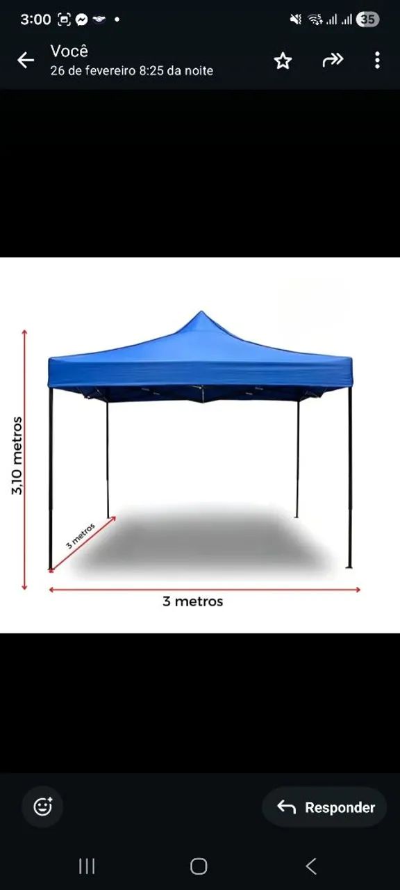 Tenda 3x3 articulada  - Foto 2