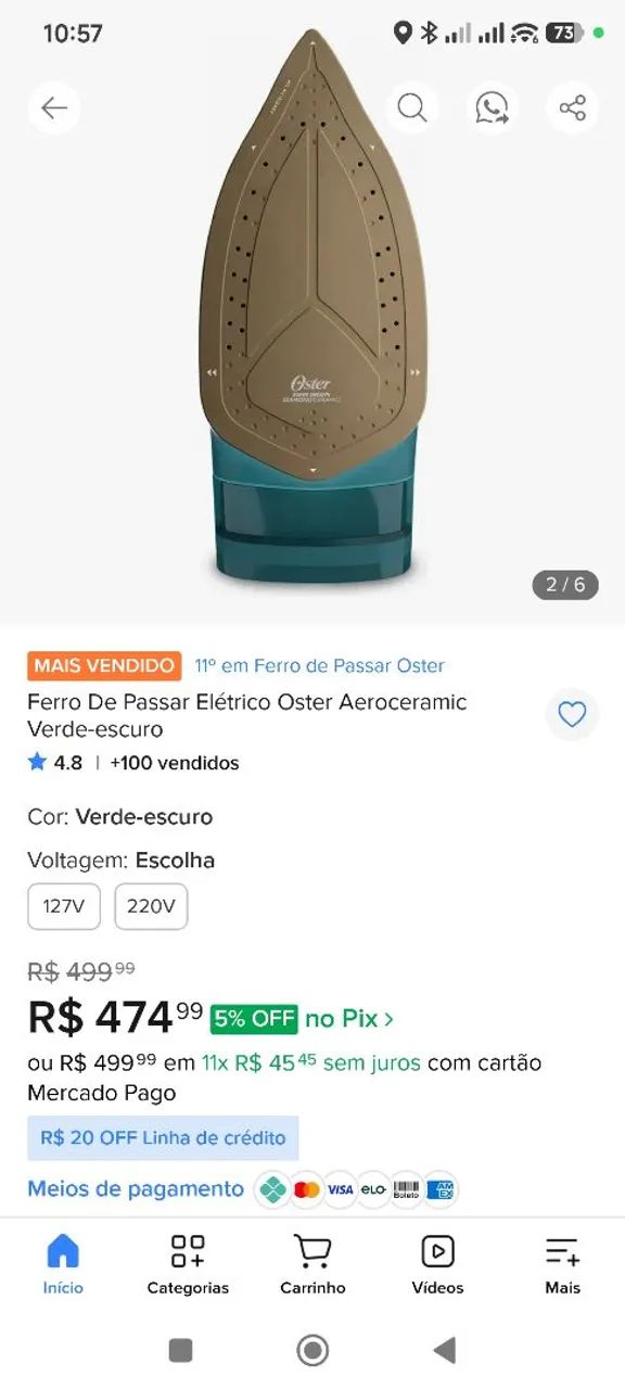 Ferro de passar Oster - Foto 4