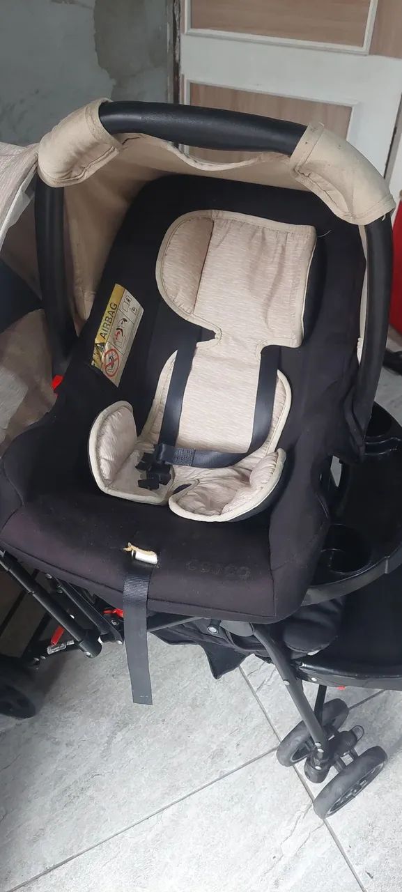 Carrinho de bebê + bebê conforto cosco  - Foto 4