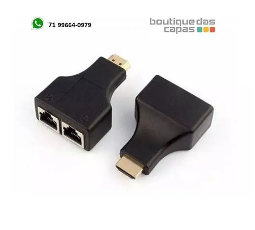 Extensor Hdmi 3d 30 Metros Via Cabo De Rede Utp Rj45 Cat5e/6 hdmi x ri