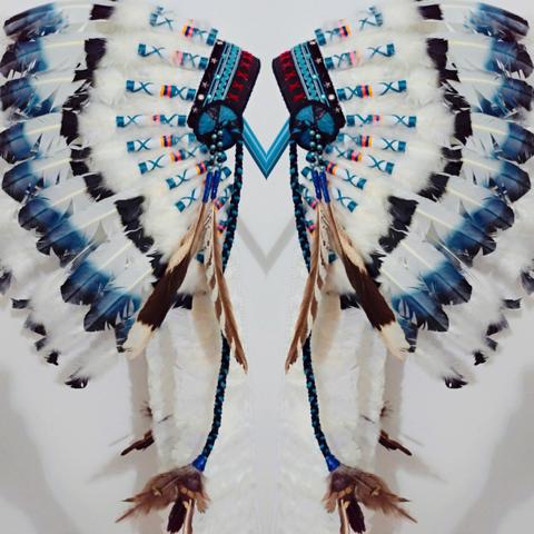 Cocar indigena americano/ fantasia - Foto 6
